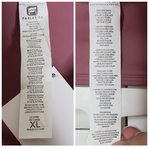 Fabletics Salar Mesh Powerhold Legging, Sz XL, NWT - Picture 8 of 8